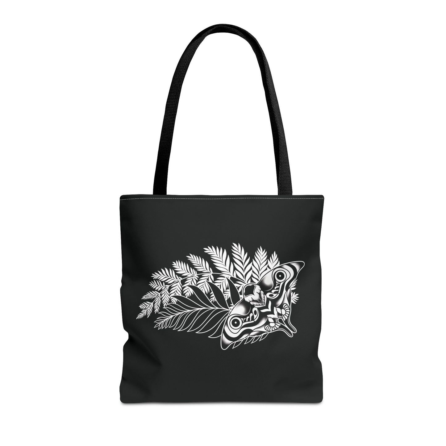 Last Of Us Tote Bag with Moth x Fern Design (Black)