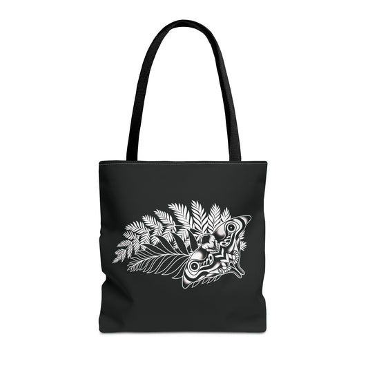 Last Of Us Tote Bag with Moth x Fern Design (Black)