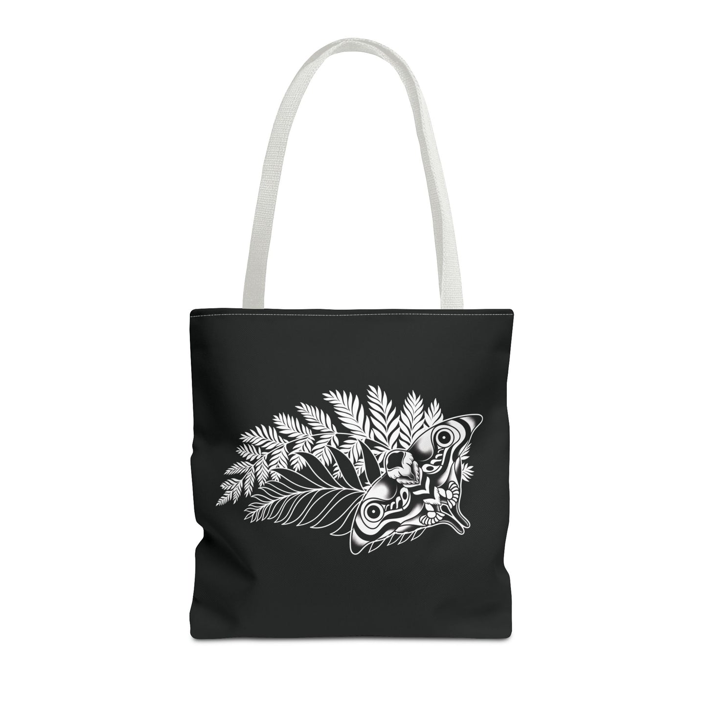 Last Of Us Tote Bag with Moth x Fern Design (Black)